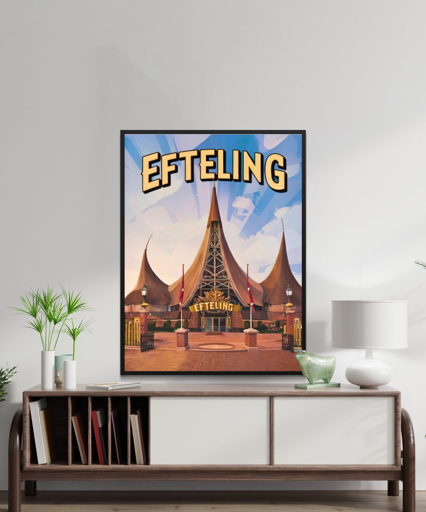Efteling Vintage Travel Poster - Netherlands’ Most Enchanting Theme Park