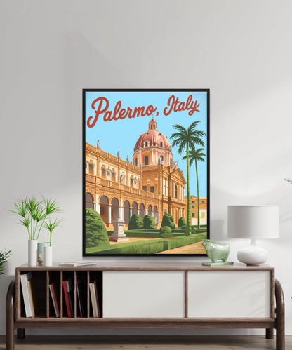 Palermo Vintage Travel Poster