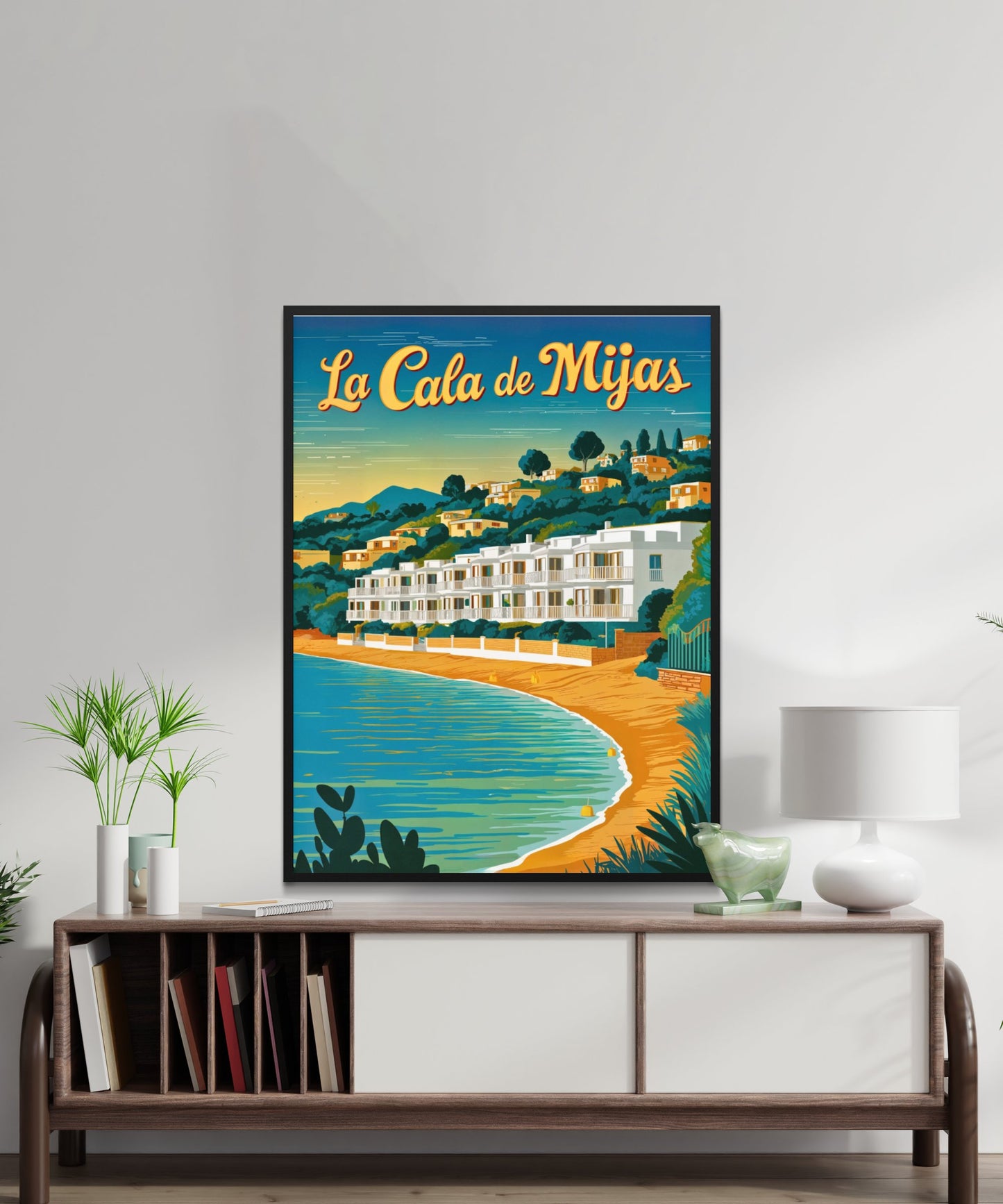La Cala de Mijas Vintage Travel Poster - Spanish Riviera