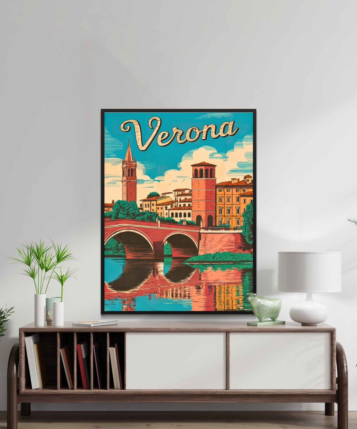 Verona, Italy Vintage Travel Poster