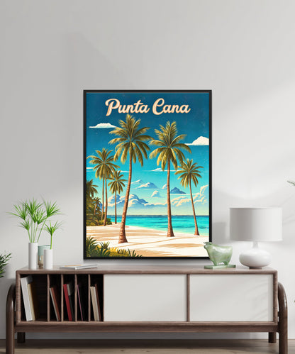 Punta Cana Vintage Travel Poster