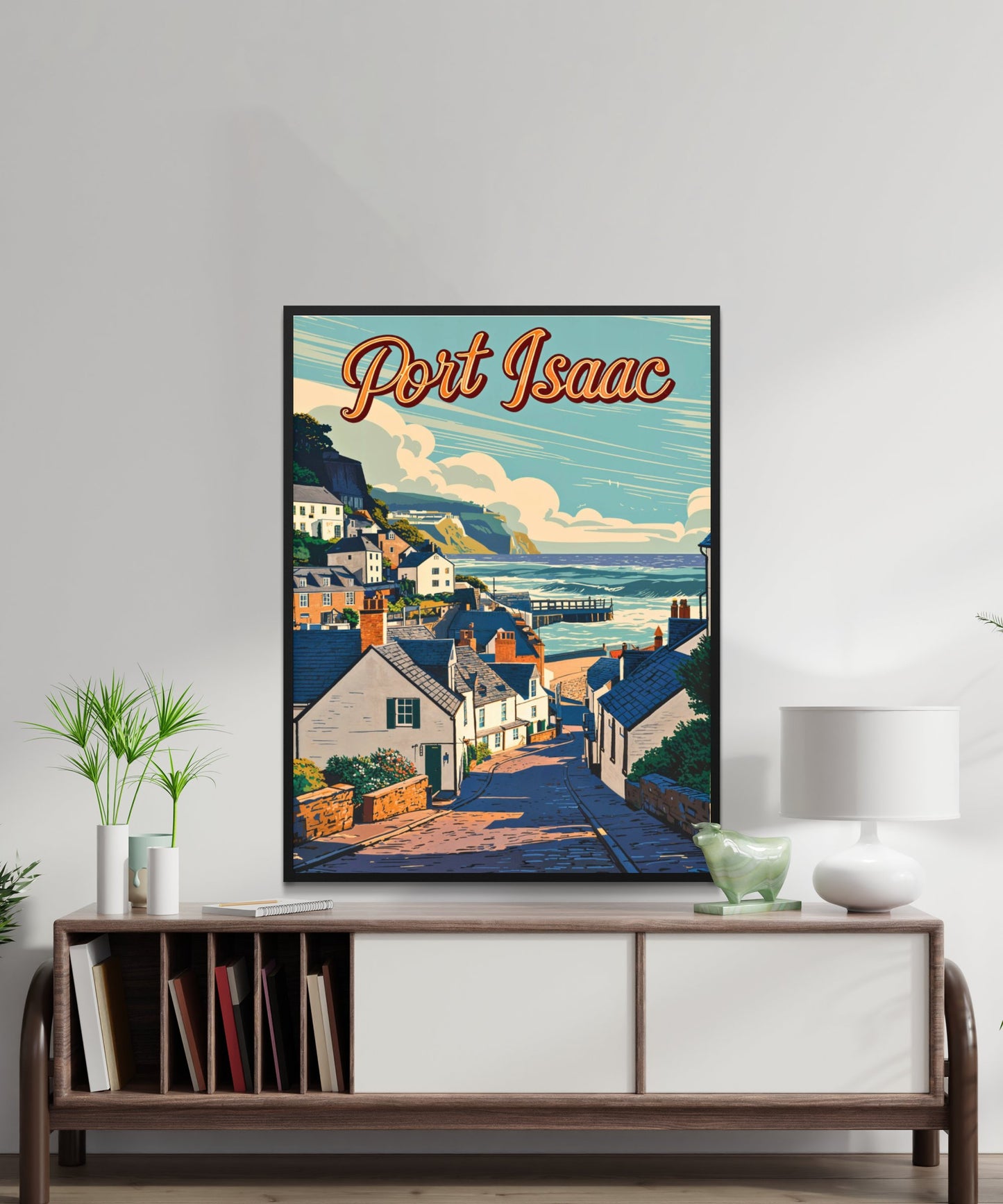 Port Isaac Vintage Travel Poster