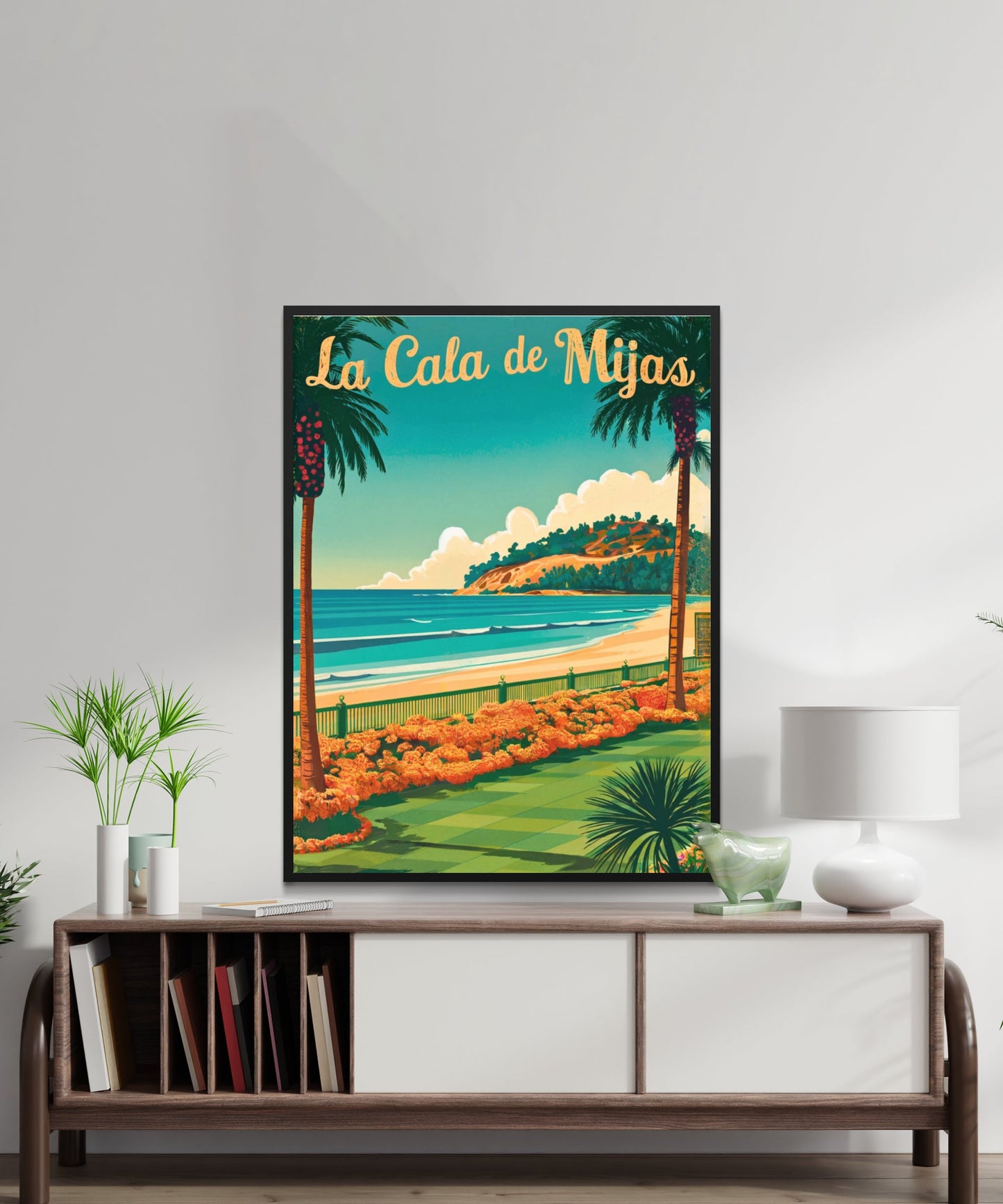 La Cala de Mijas Vintage Travel Poster - Spain’s Costa del Sol