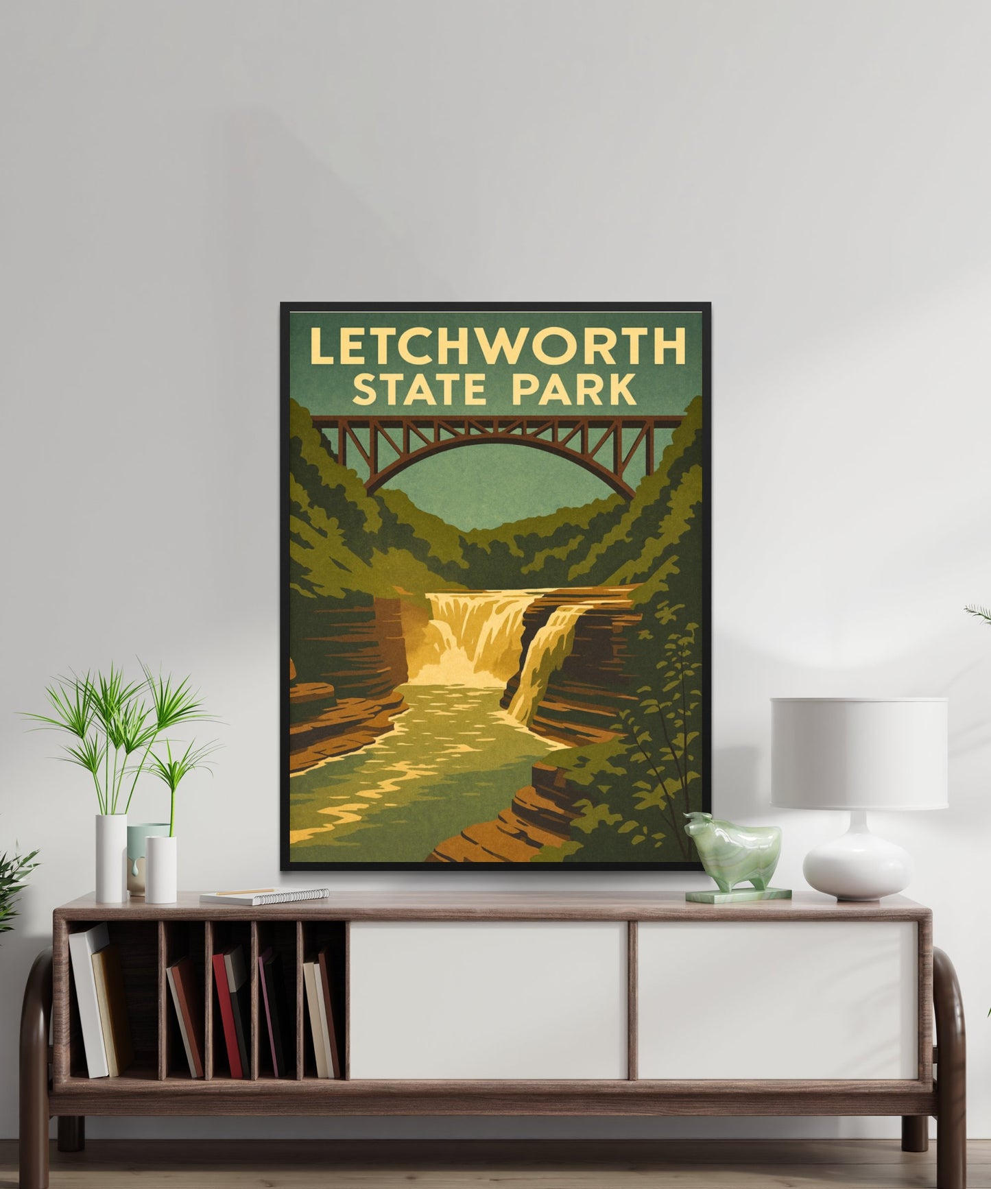 Letchworth State Park Vintage Travel Poster - The Grand Canyon of the East
