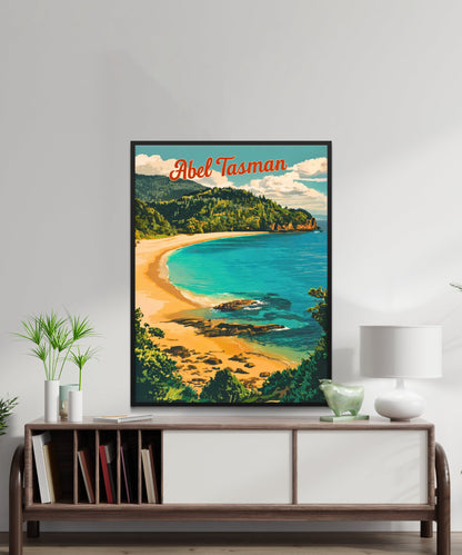 Abel Tasman Vintage Travel Poster