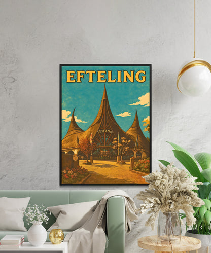 Efteling Vintage Travel Poster - Dreams and Dutch Legends