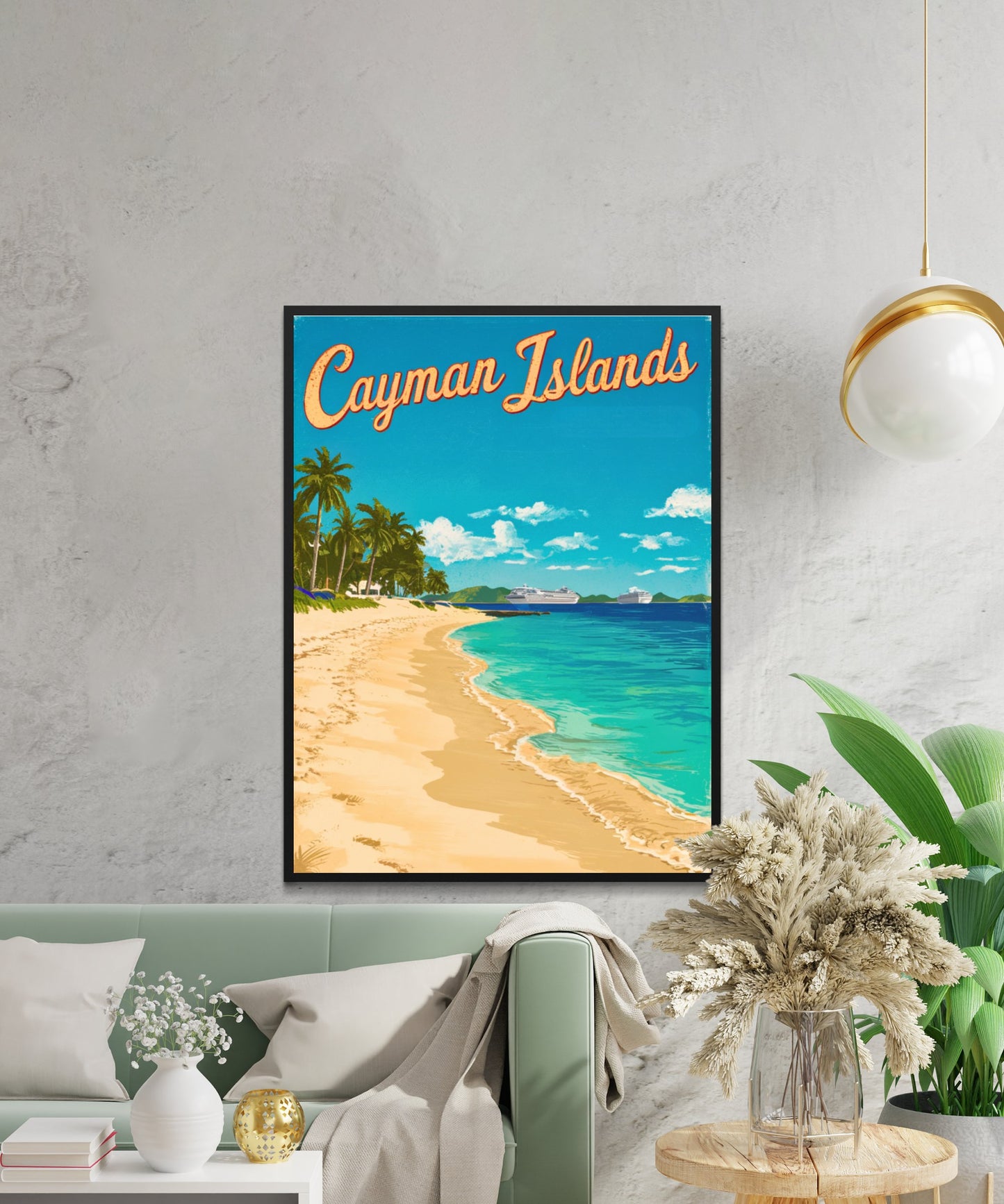 Cayman Islands Vintage Travel Poster