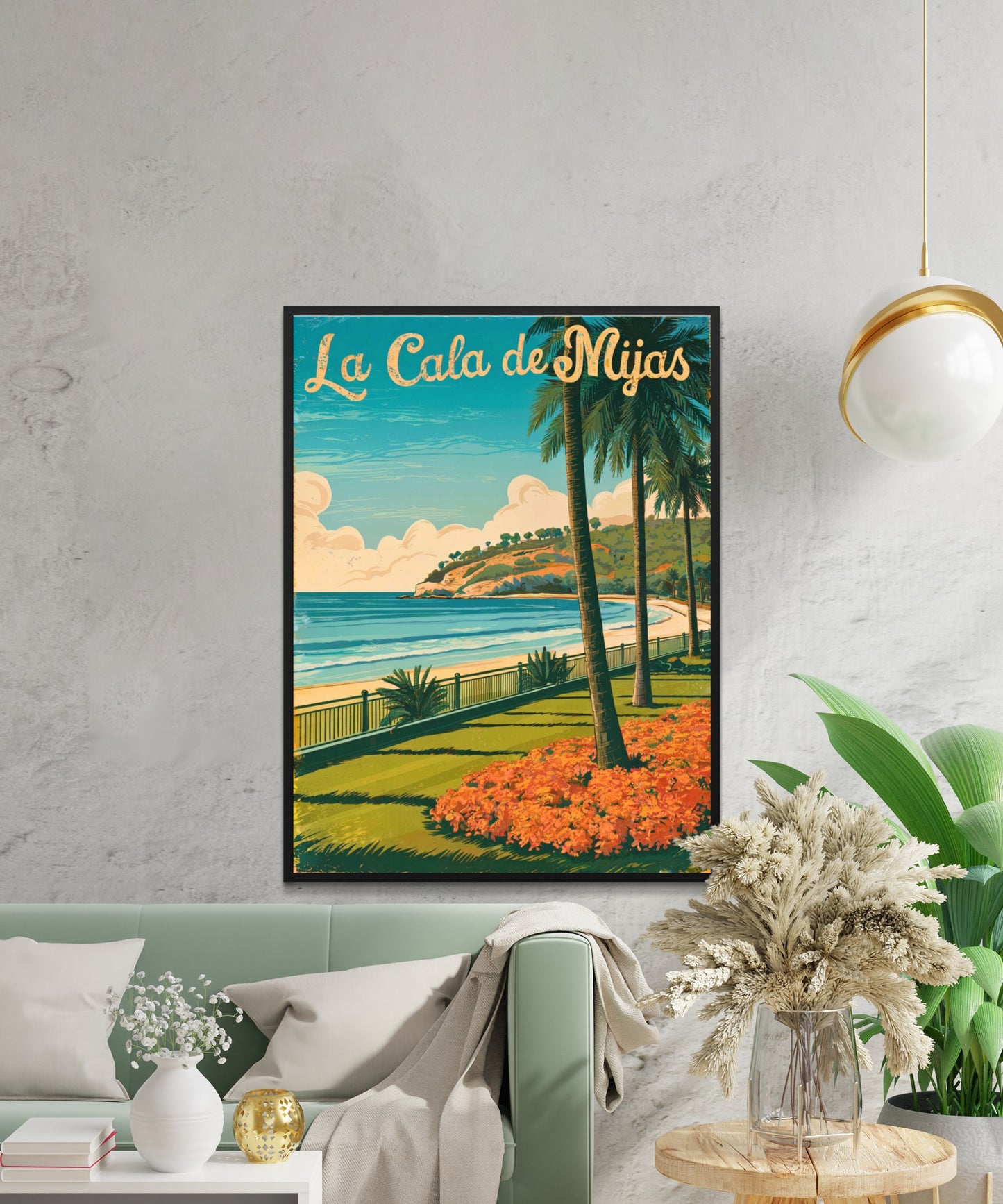 La Cala de Mijas Vintage Travel Poster - Spain