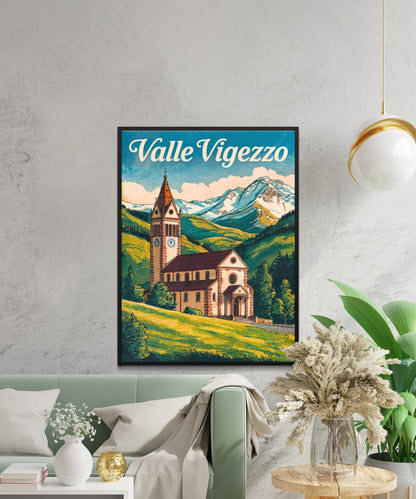 Valle Vigezzo, Italy Vintage Travel Poster - Timeless Alpine Beauty