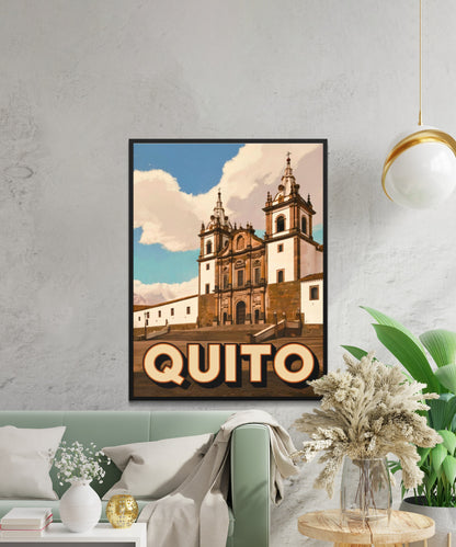Quito Vintage Travel Poster - Jewel of the Andes