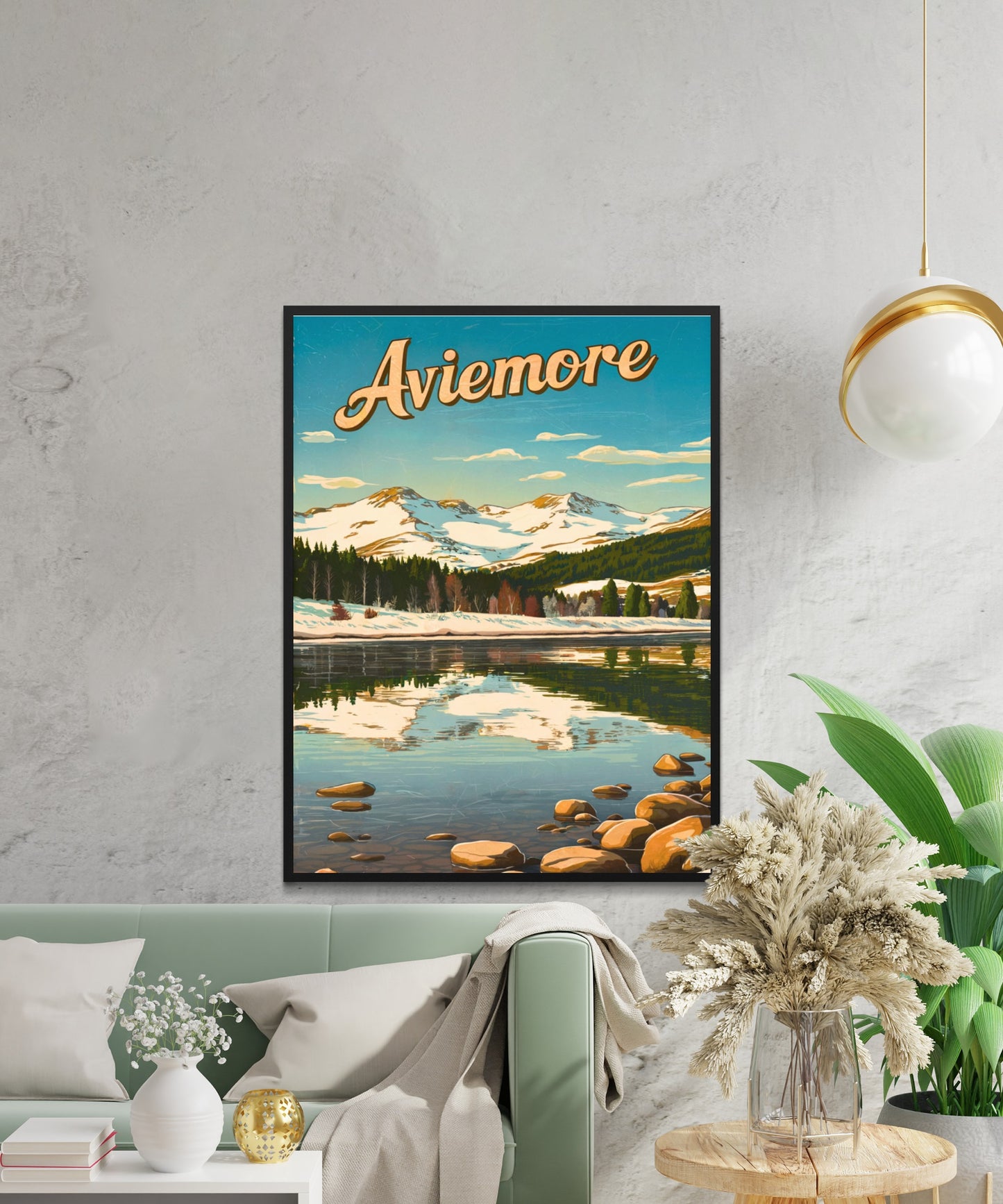 Aviemore Vintage Travel Poster - Scotland’s Scenic Retreat