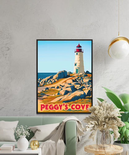 Peggy’s Cove Vintage Travel Poster - Canada