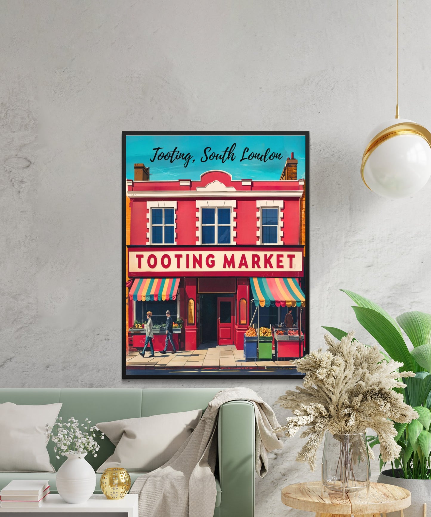 Tooting Vintage Travel Poster
