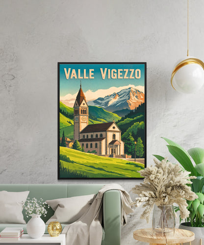Valle Vigezzo Vintage Travel Poster - Nature’s Masterpiece