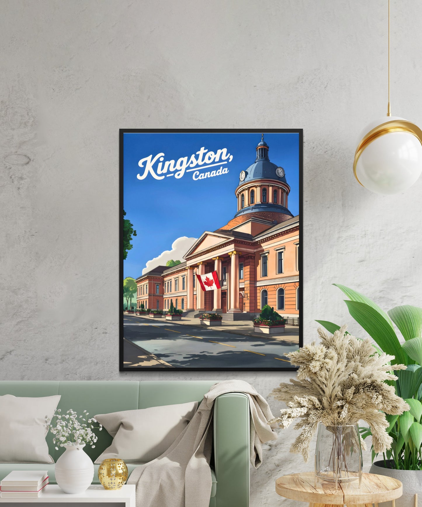 Kingston Vintage Travel Poster - Iconic Street Canada