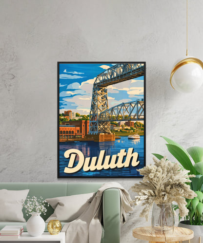 Duluth Vintage Travel Poster - Minnesota