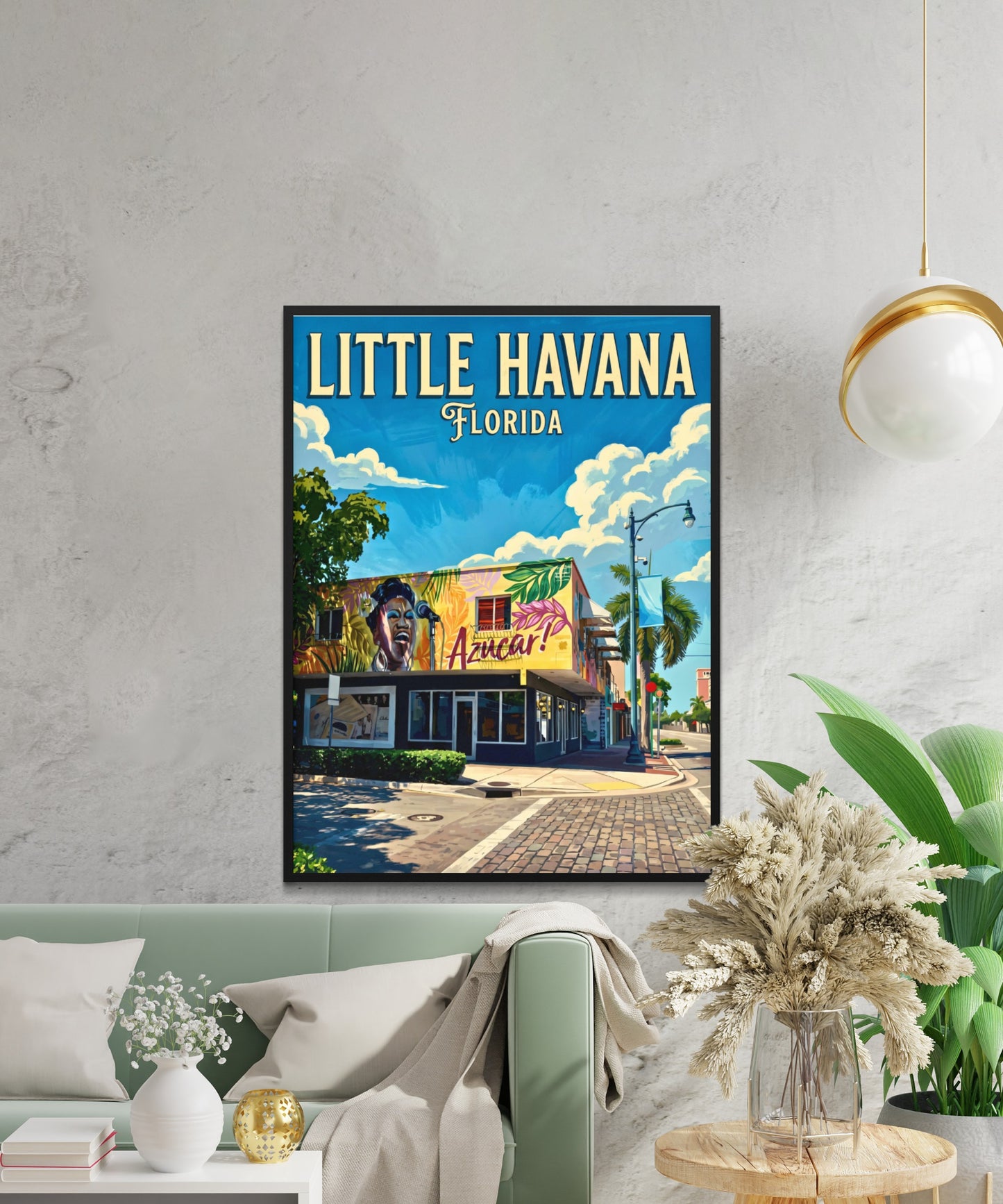Little Havana Vintage Travel Poster -  Soul of Miami, Florida