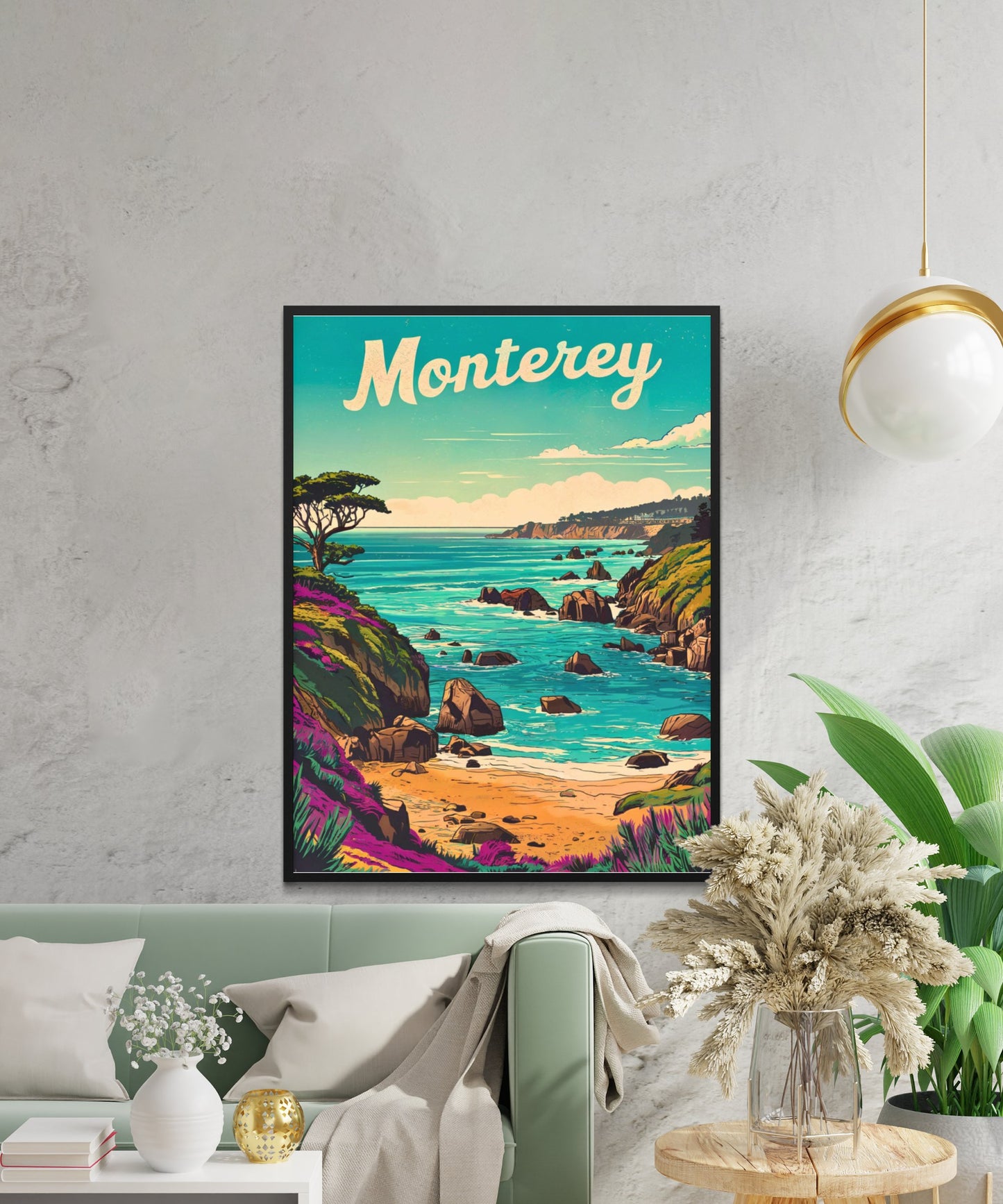 Monterey Vintage Travel Poster