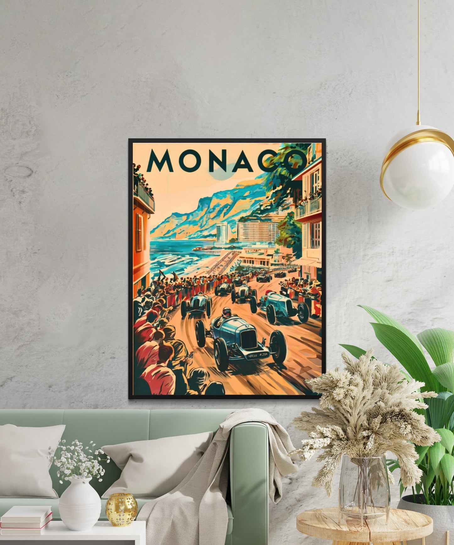 Monaco Vintage Travel Poster