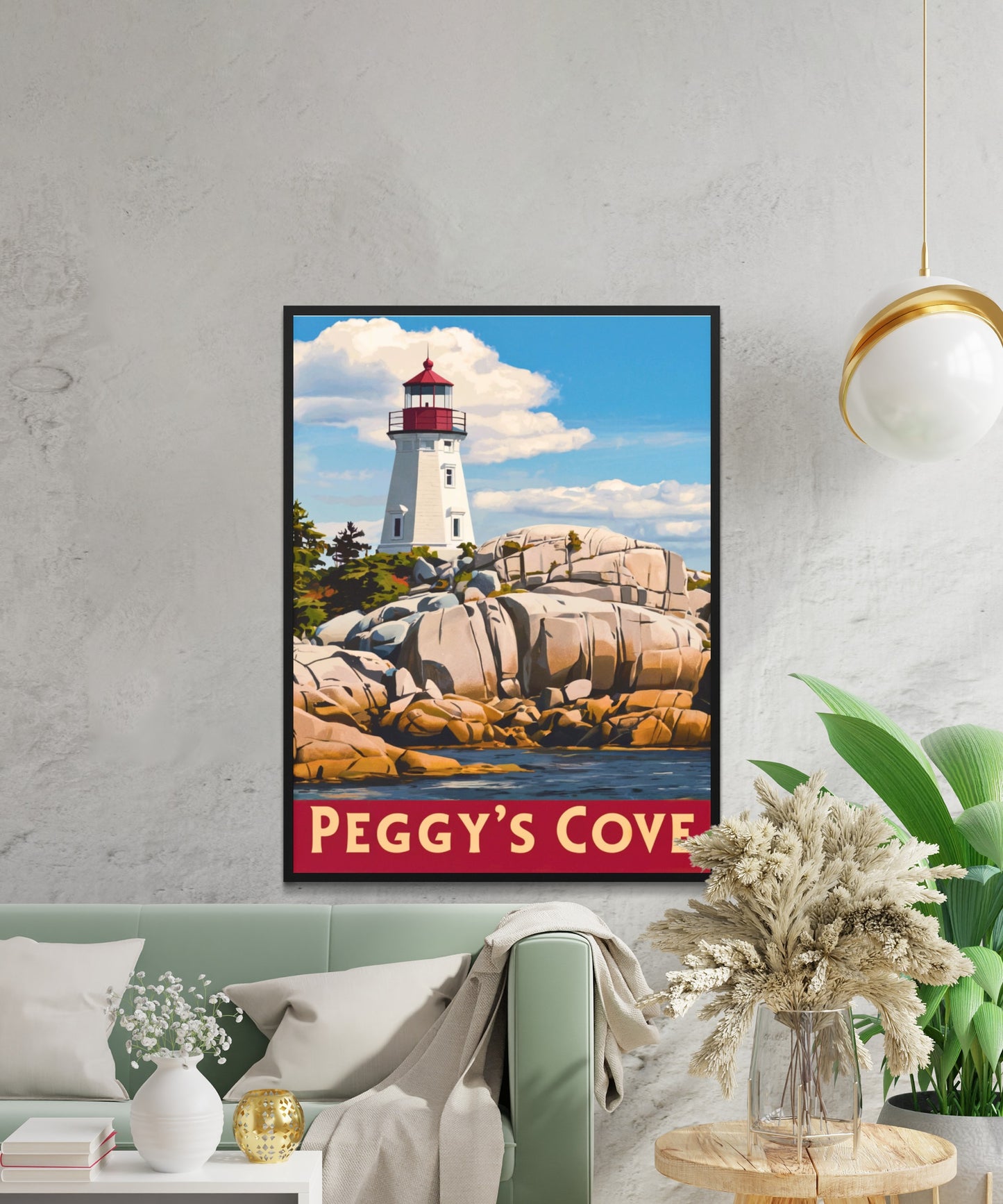 Peggy’s Cove Vintage Travel Poster - Beacon of the Atlantic