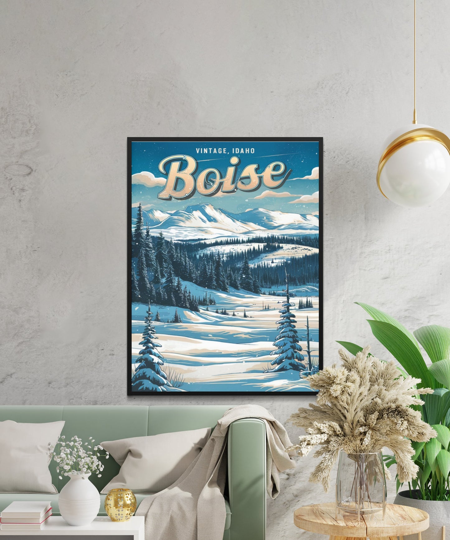 Boise Vintage Travel Poster - Vibrant Outdoor Adventures