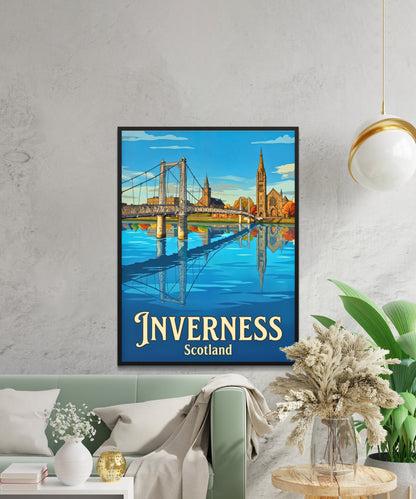 Inverness Vintage Travel Poster