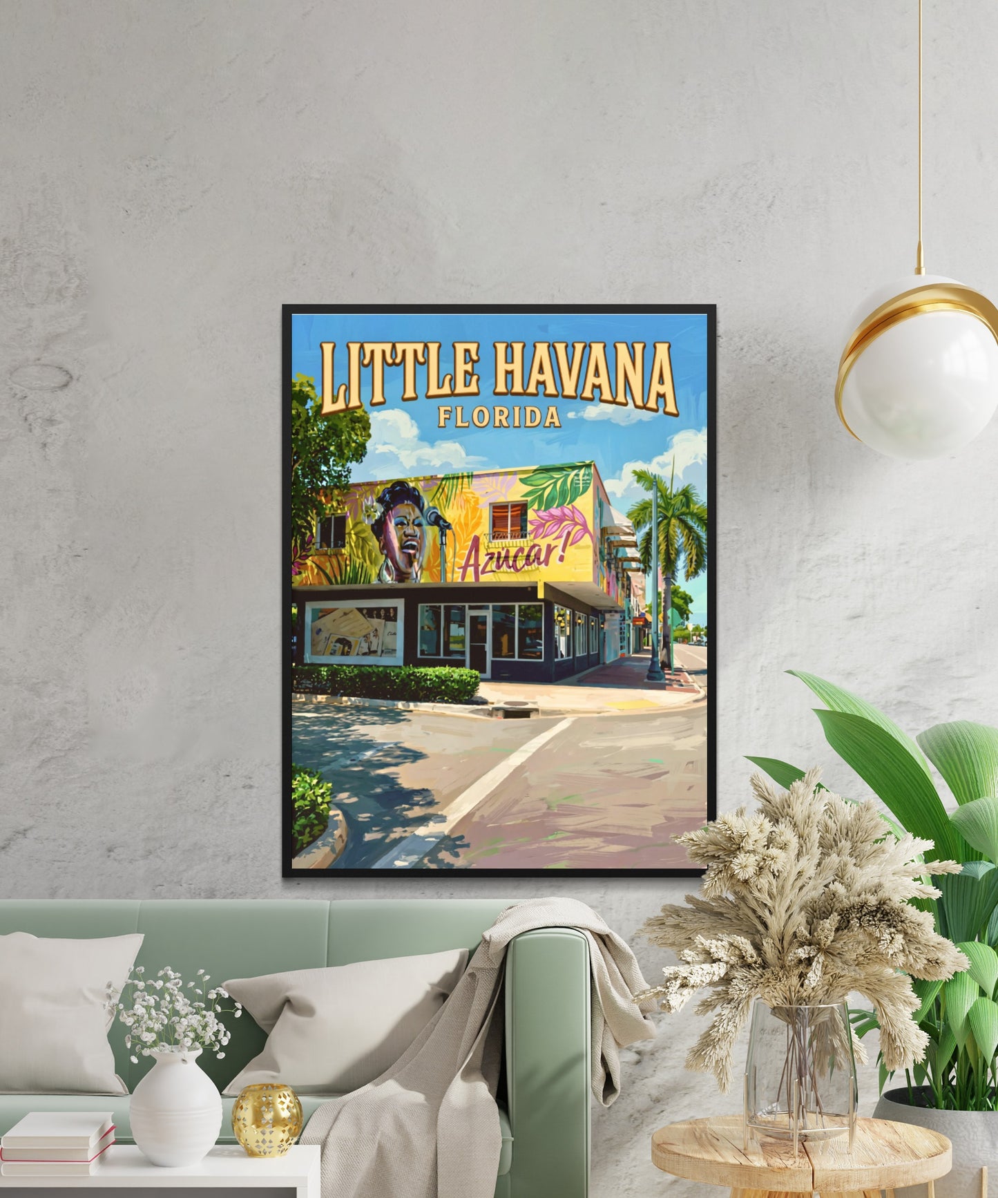 Little Havana Vintage Travel Poster -  Landamarks