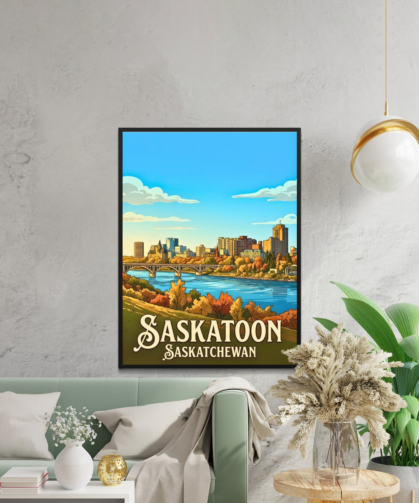 Saskatoon Vintage Travel Poster