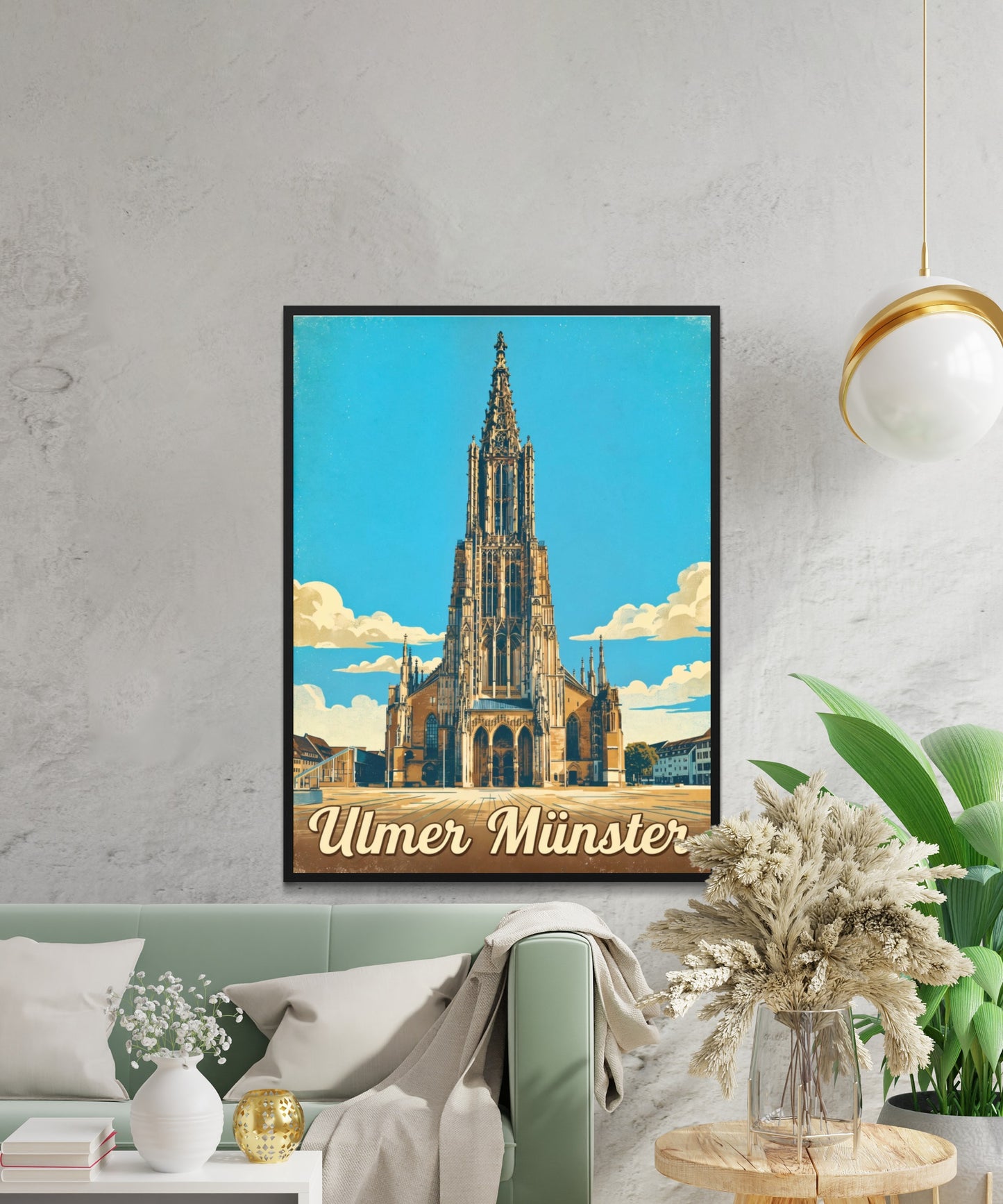 Ulmer Münster Vintage Travel Poster - Gothic Glory of Ulm