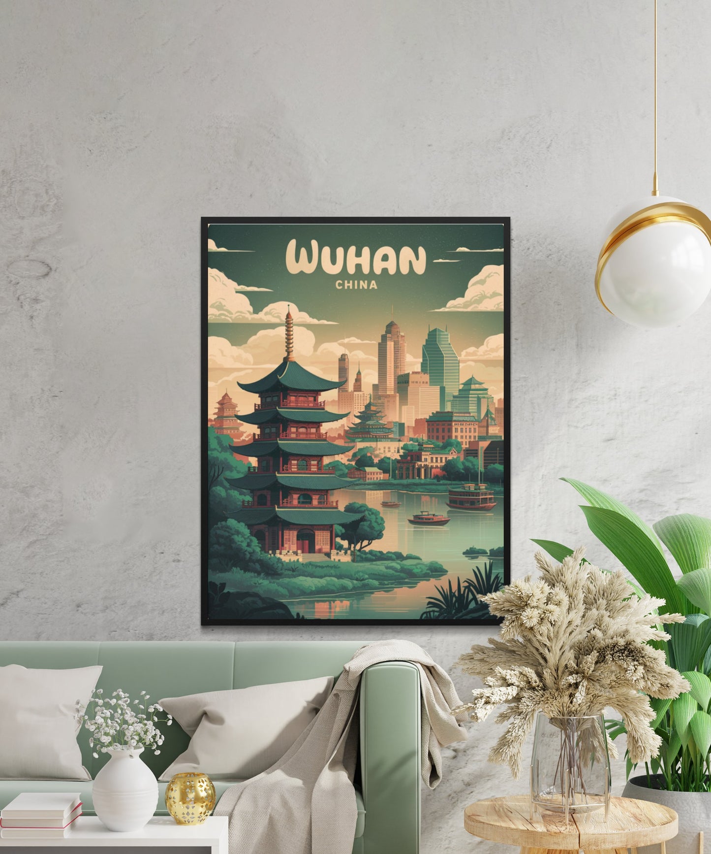 Wuhan Vintage Travel Poster