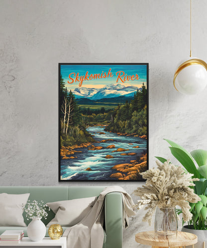 Skykomish River Vintage Travel Poster