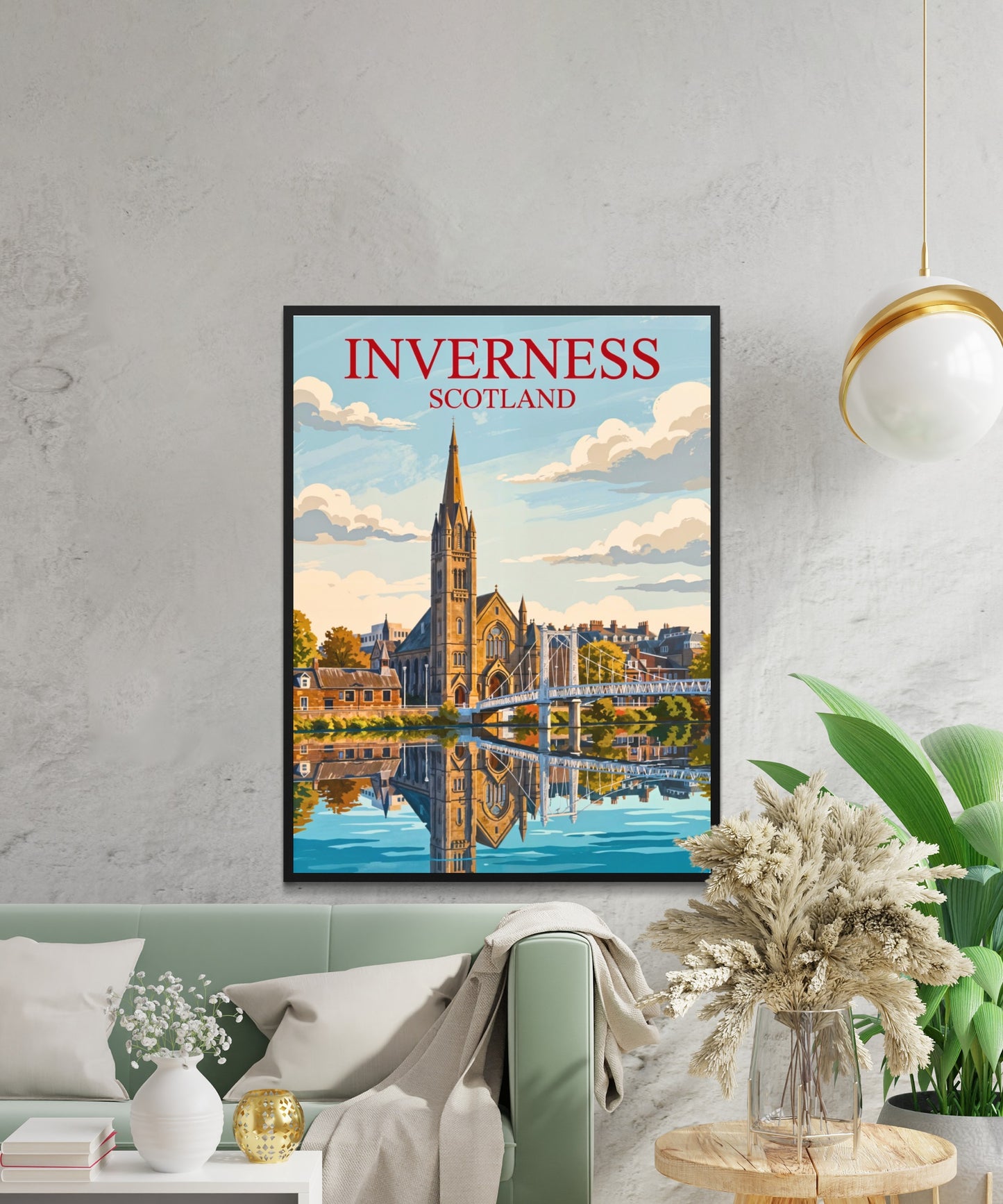 Inverness Vintage Travel Poster - Scotland