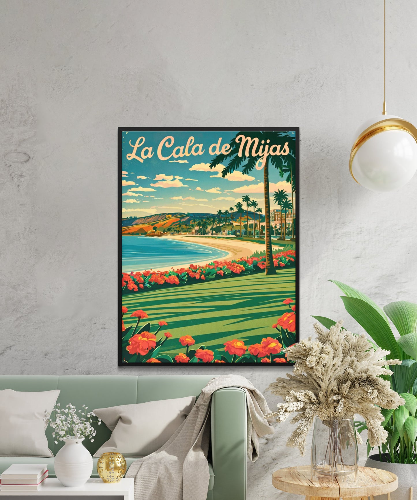 La Cala de Mijas Vintage Travel Poster - La Cala Breeze
