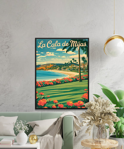 La Cala de Mijas Vintage Travel Poster - La Cala Breeze