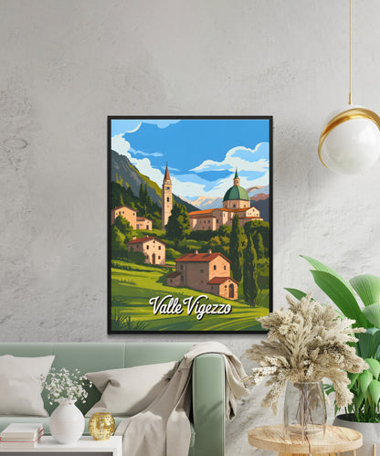 Valle Vigezzo Vintage Travel Poster - Natural Wonders of Italy