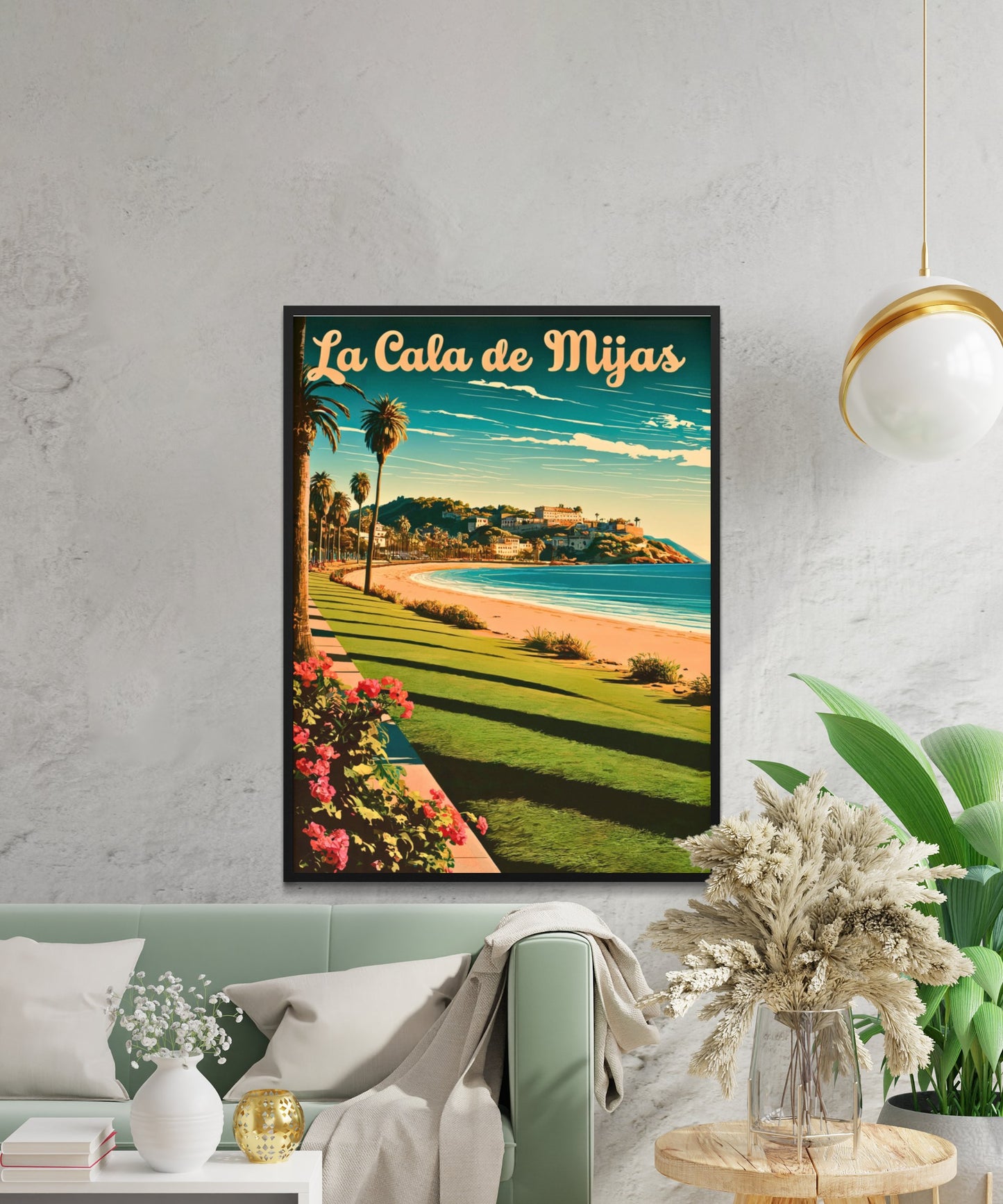La Cala de Mijas Vintage Travel Poster - Coastal Days in Mijas