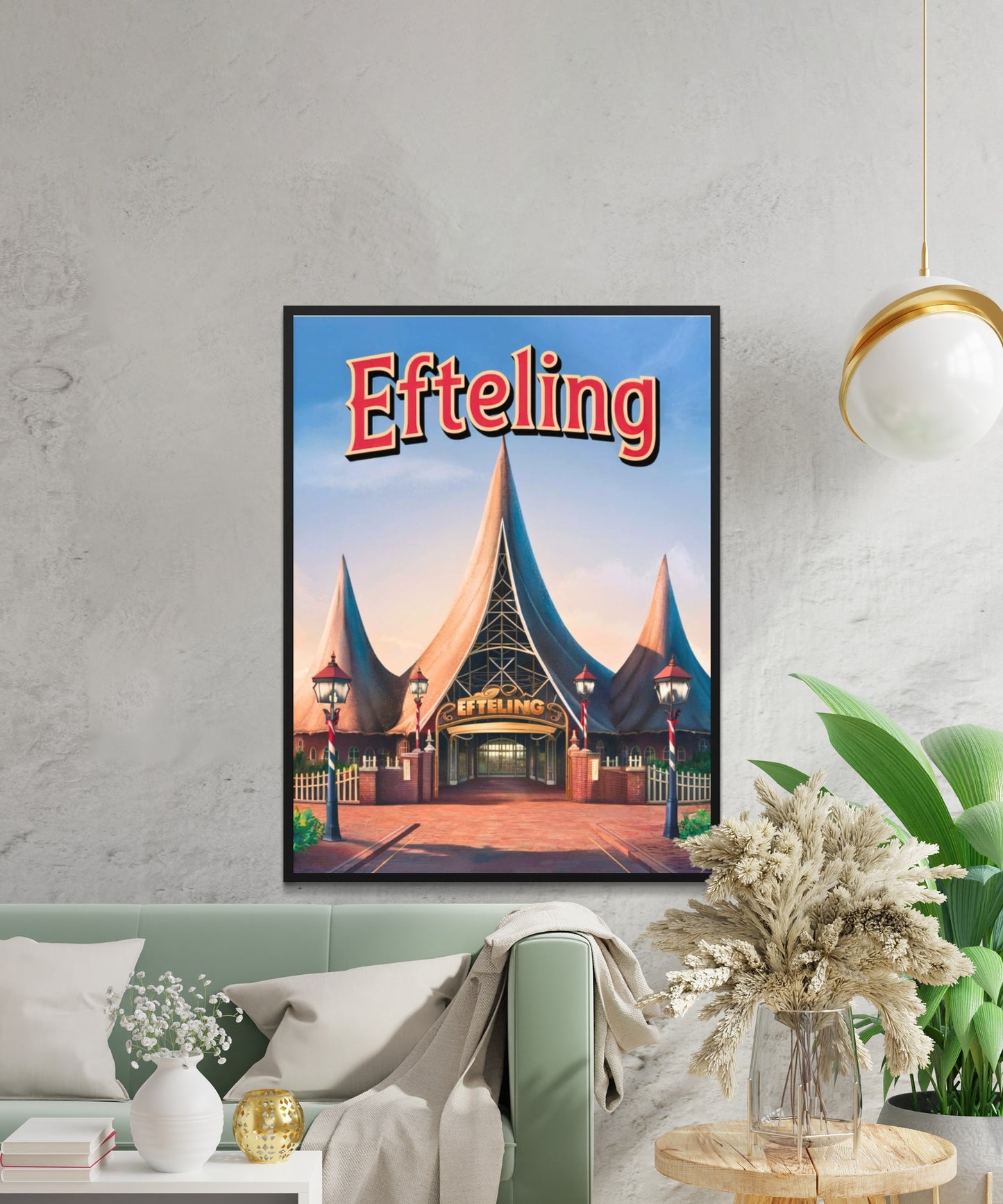 Efteling Vintage Travel Poster - Ride Through the Realms of Fantasy
