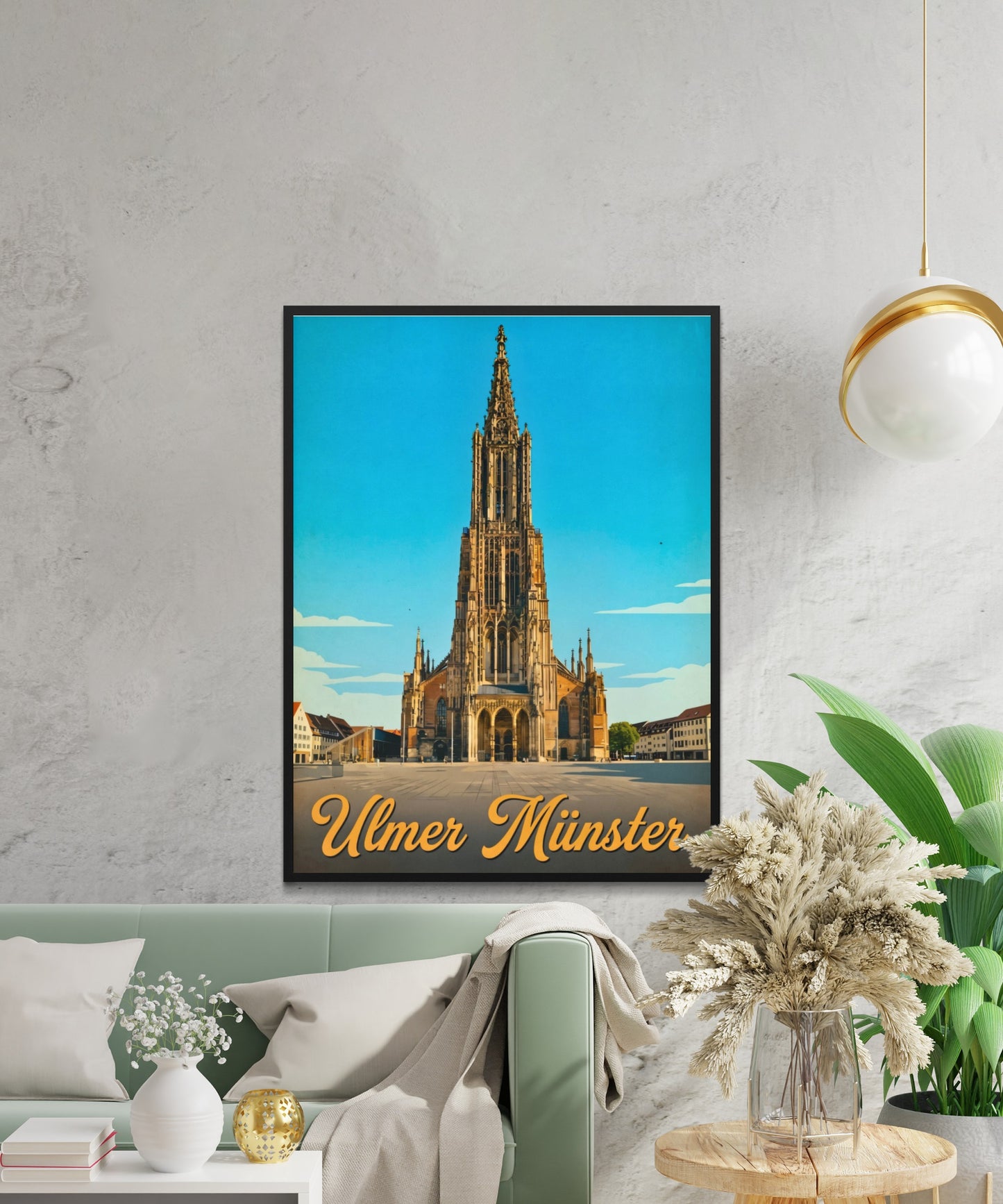 Ulmer Münster Vintage Travel Poster - Historic Ulm