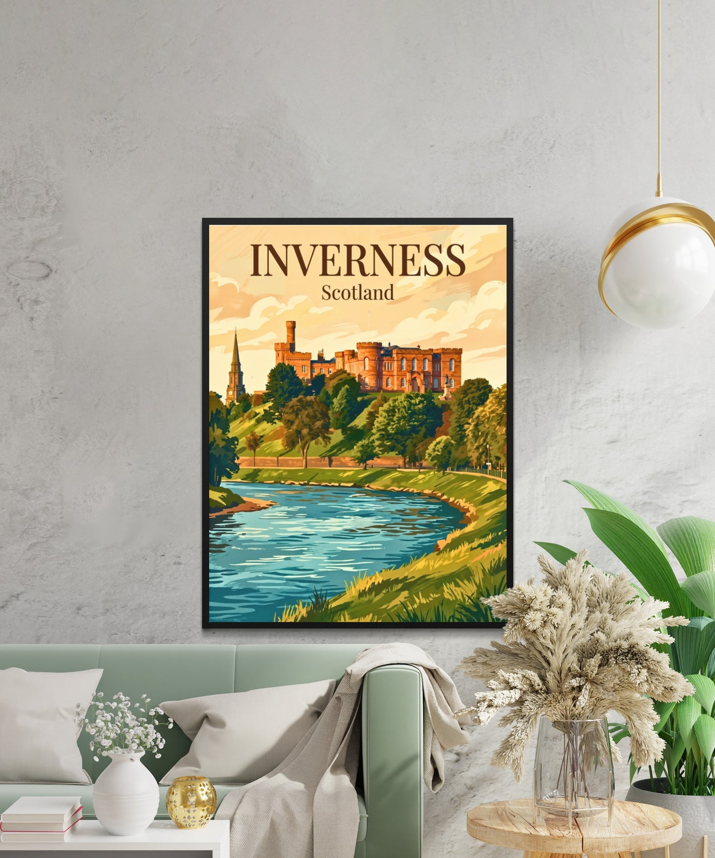 Inverness Vintage Travel Poster - Scotland Classics