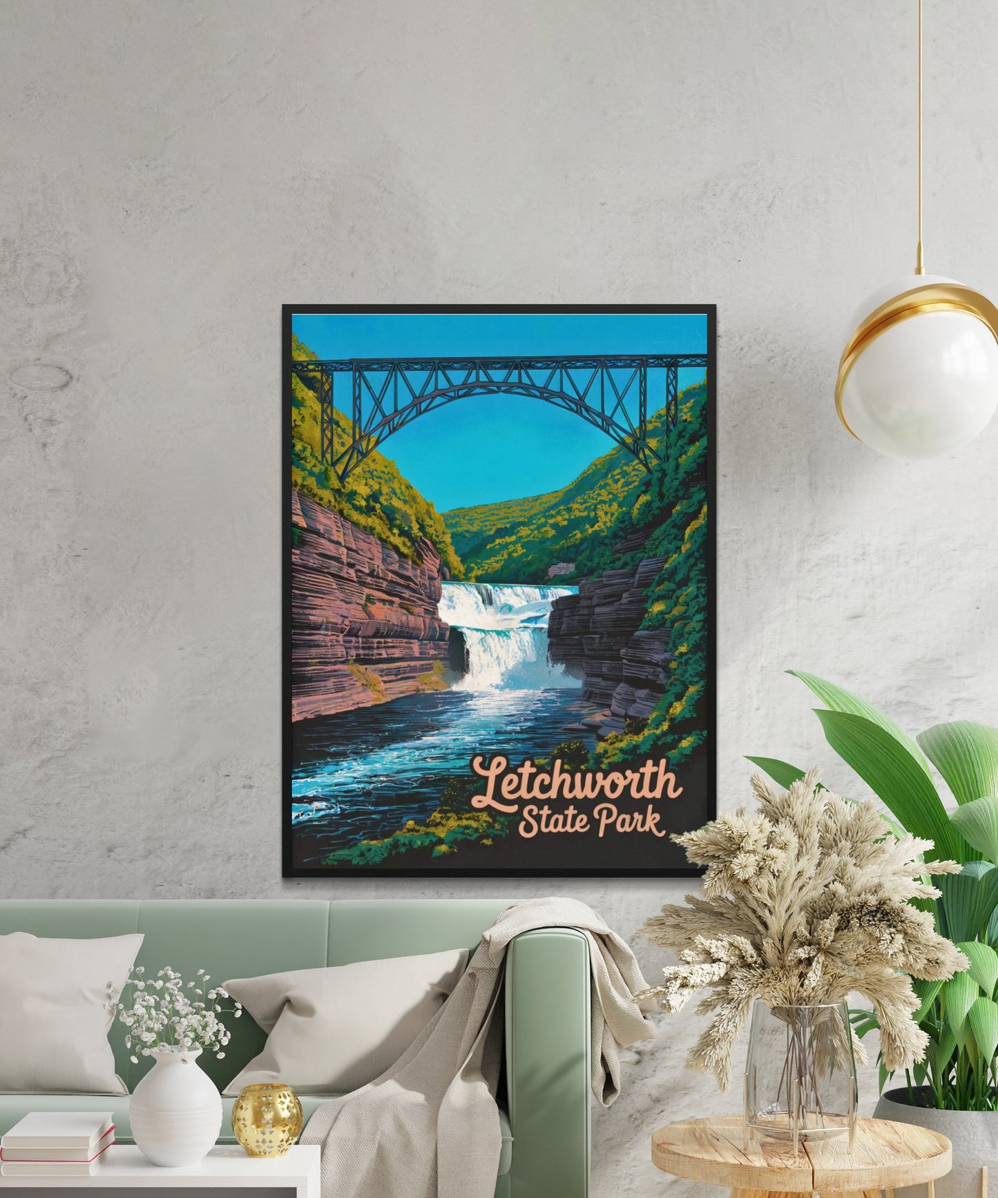 Letchworth State Park Vintage Travel Poster - New York