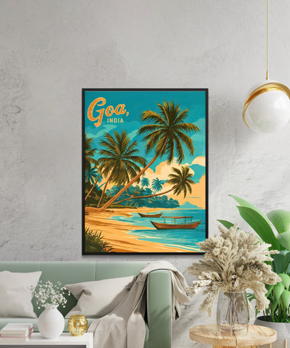 Goa Vintage Travel Poster