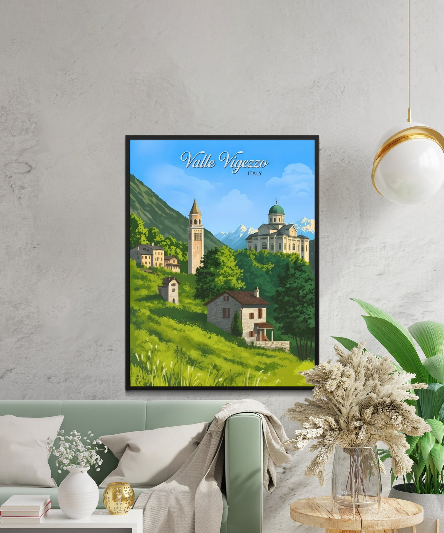 Valle Vigezzo, Italy Vintage Travel Poster - Valley of the Painters