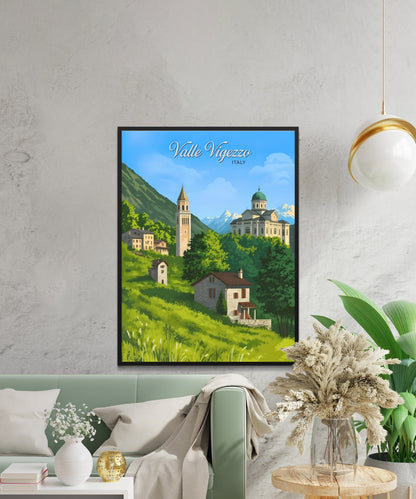 Valle Vigezzo, Italy Vintage Travel Poster - Valley of the Painters