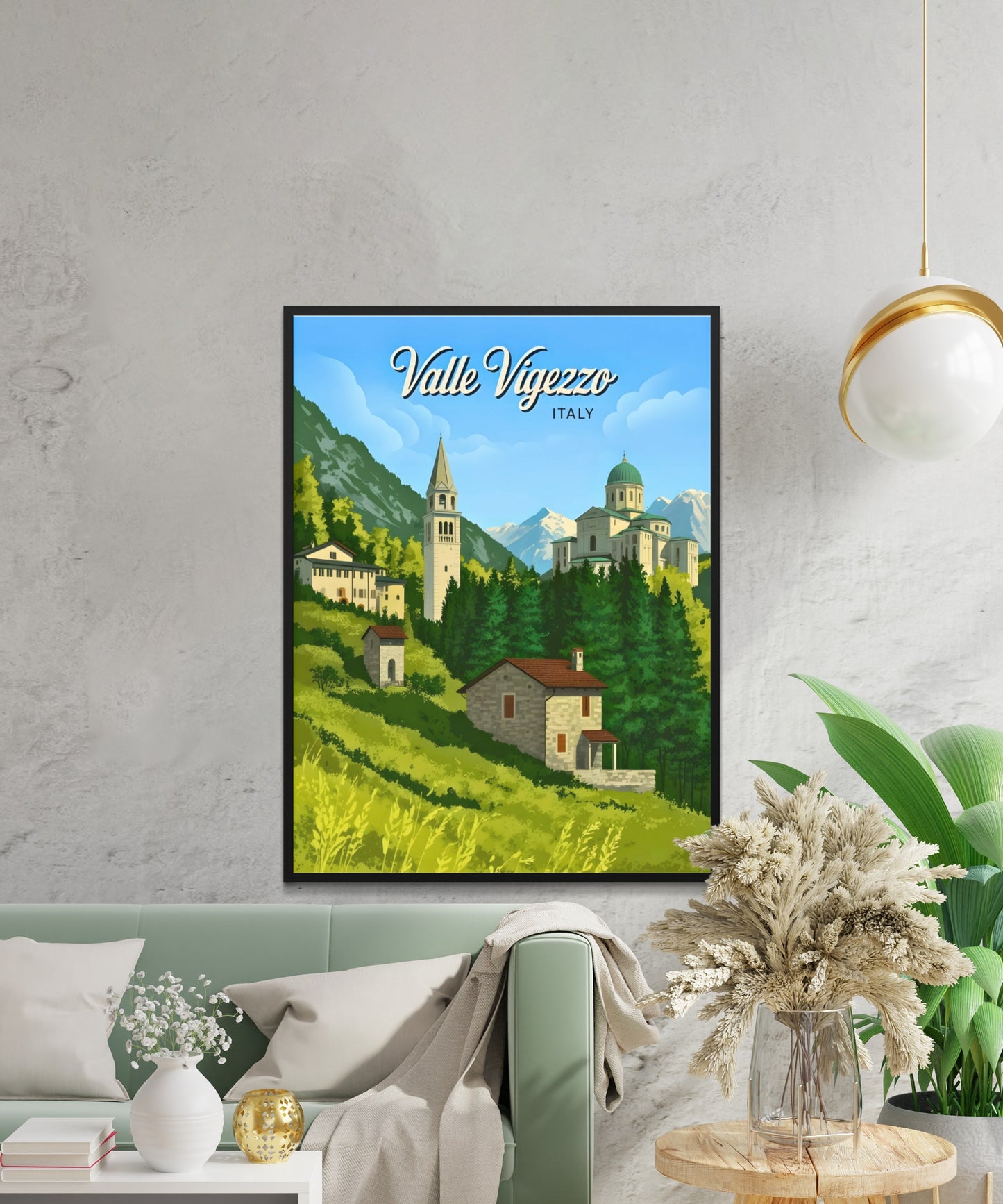 Valle Vigezzo, Italy Vintage Travel Poster - The Valley of the Painters