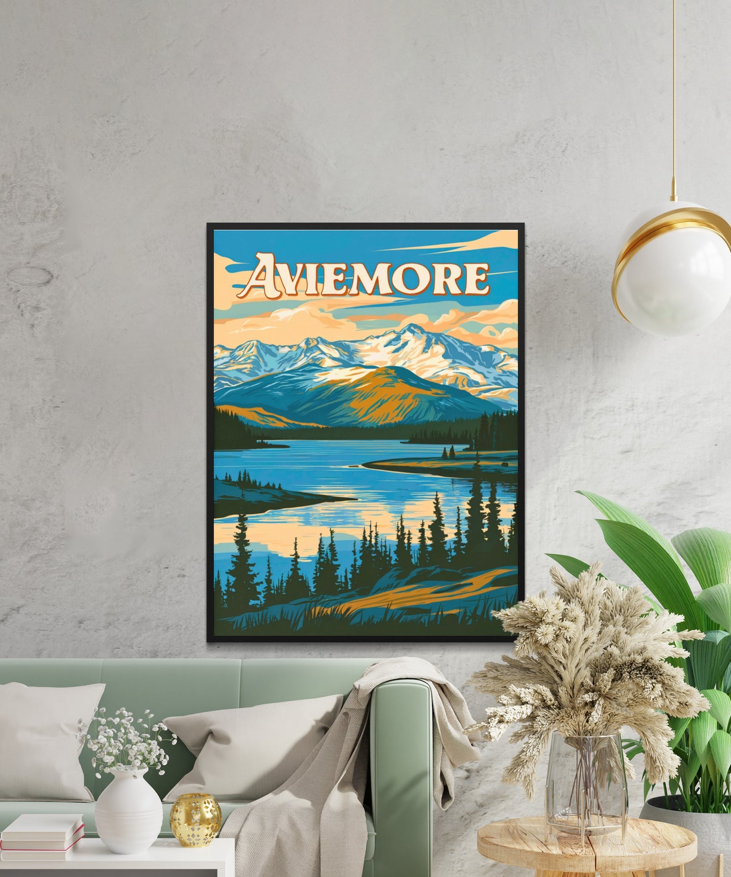 Aviemore Vintage Travel Poster - Nature’s Highland Gem