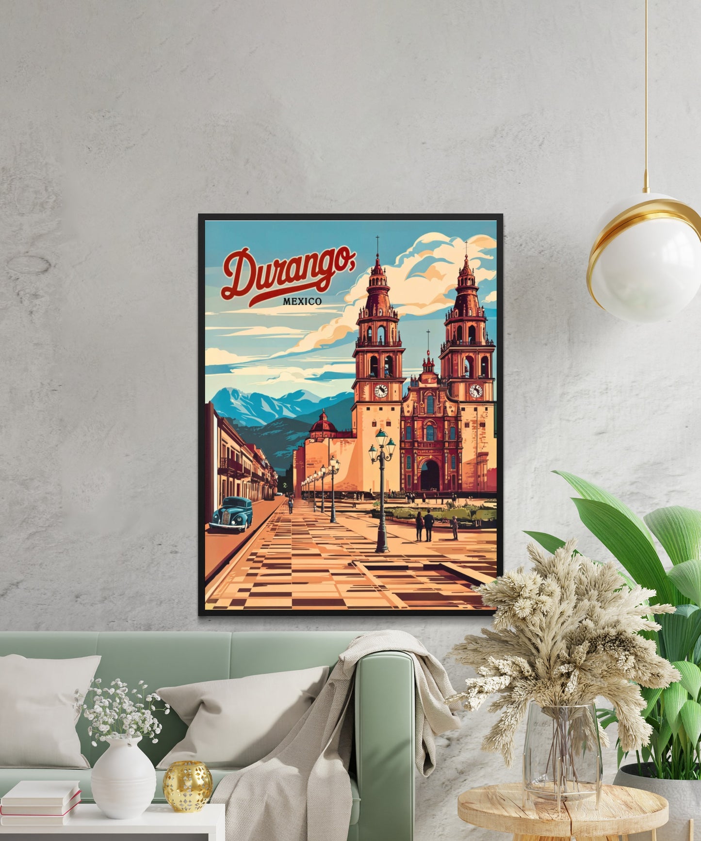 Durango, Mexico Vintage Travel Poster