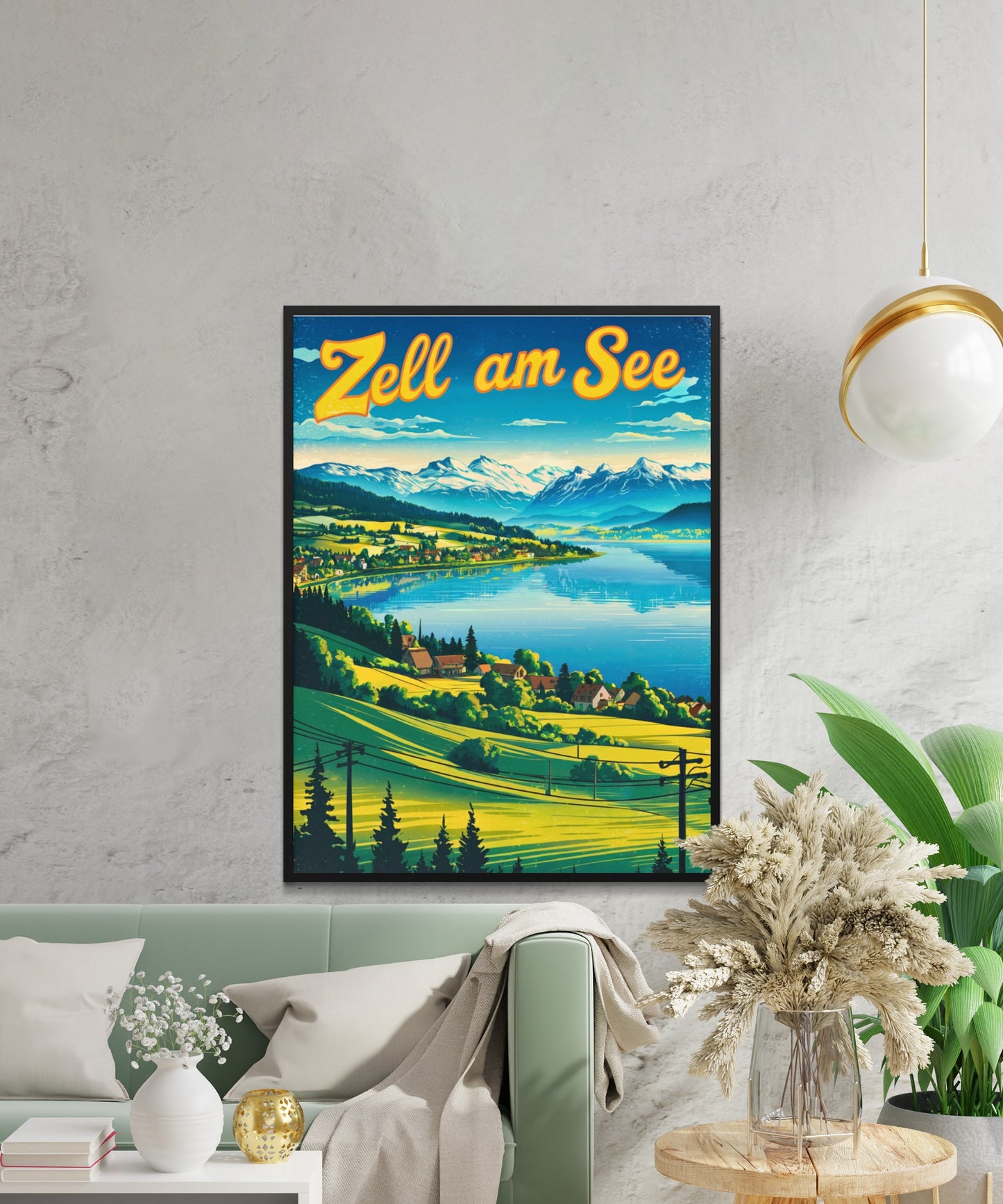 Zell am See Vintage Travel Poster - Austria’s Hidden Gem
