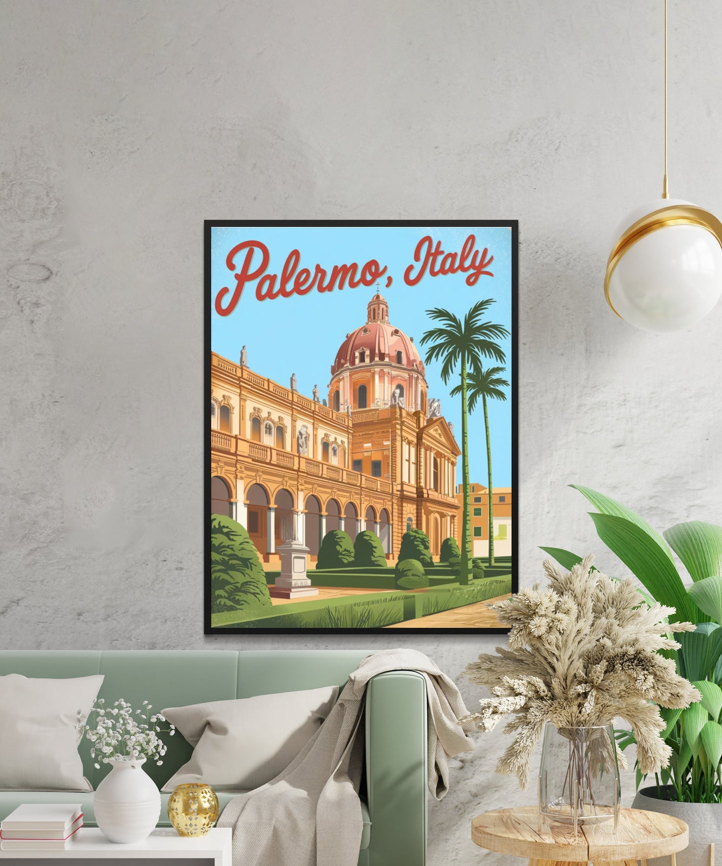 Palermo Vintage Travel Poster