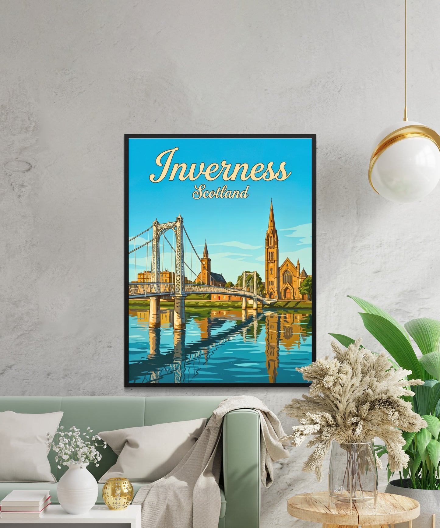Inverness Vintage Travel Poster - River City