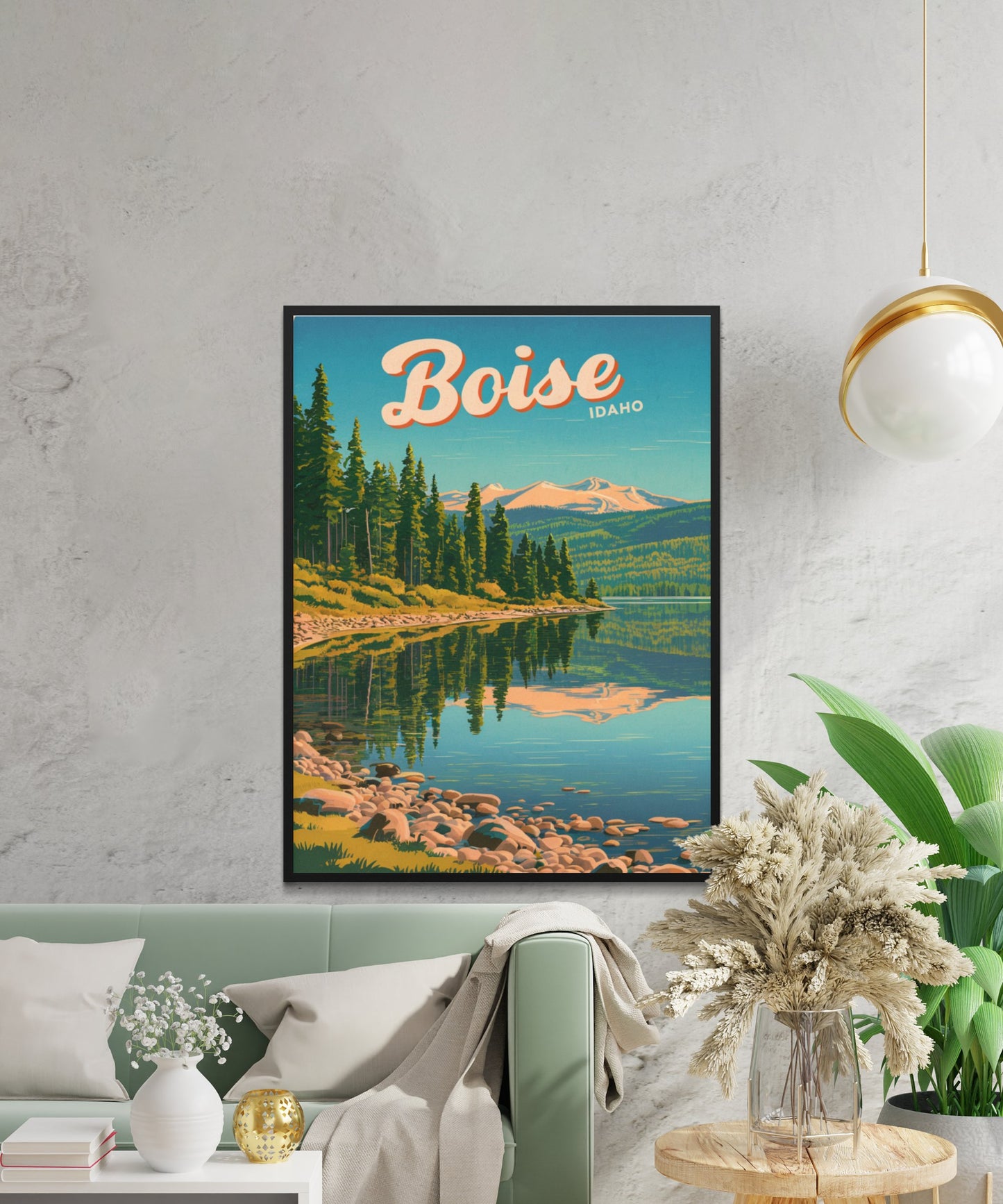 Boise Vintage Travel Poster